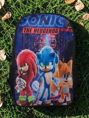Sonic the Hedgehog 2 Movie Kids School Backpack